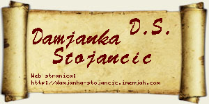 Damjanka Stojančić vizit kartica